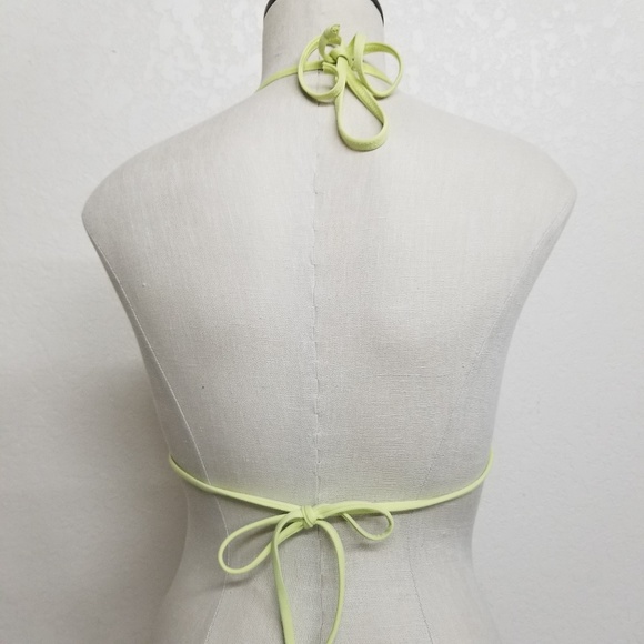 L*Space Neon Yellow Gringe Bikini Top - Picture 5 of 6